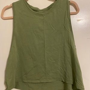 Lululemon Cut Back Crop Tank